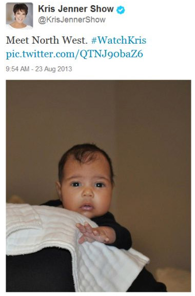 Finalmente Kim Kardashian e Kanye West apresentam sua filha