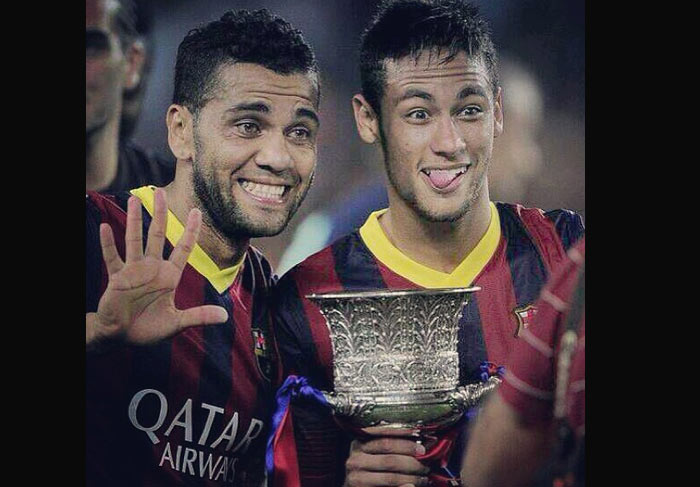 Dani Alves e Neymar