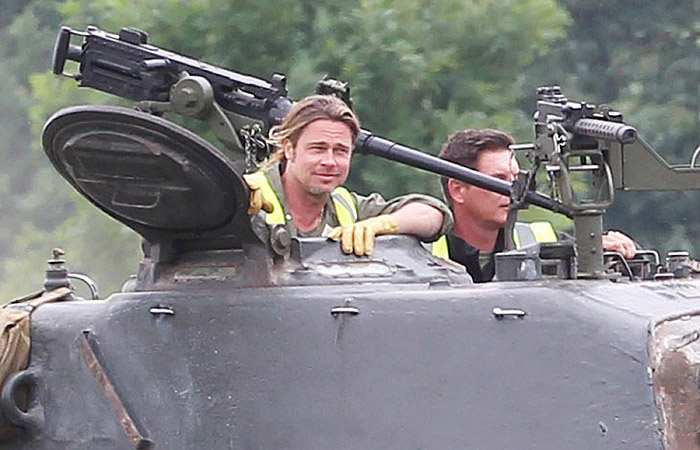 Brad Pitt aprende a pilotar tanque de guerra para atuar em novo filme