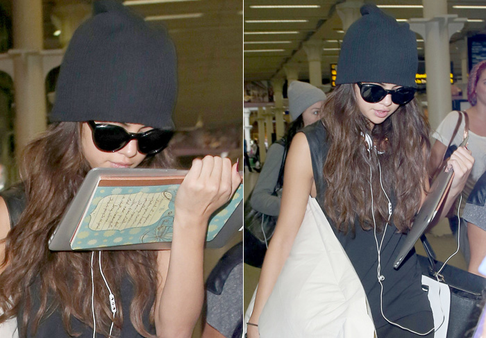 Selena Gomez usa o Eurostar para ir de Paris a Londres