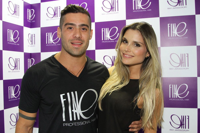 Ex-BBBs Yuri Fernandes e Flávia Vianna prestigiam a Beauty Fair 2013