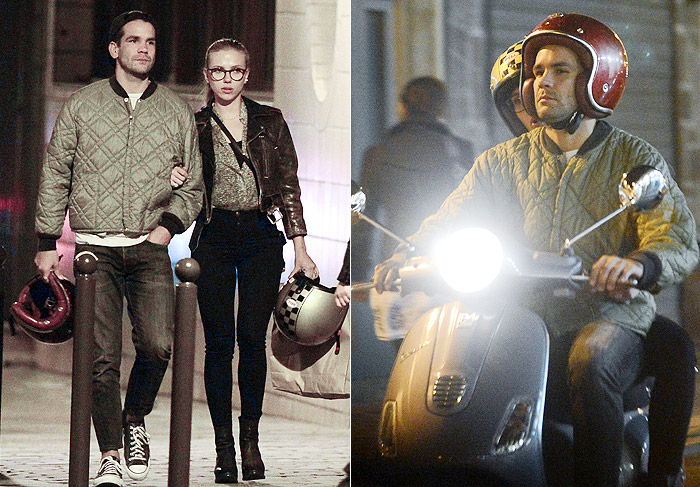 Scarlett Johansson e o noivo circulam por Paris de scooter