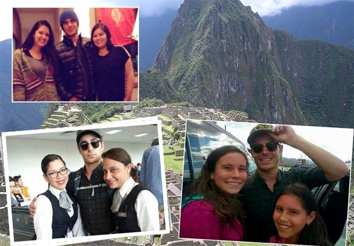  Zac Efron visita o Machu Picchu e fotografa com fãs peruanos