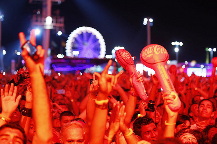 Plateia da segunda noite do Rock in Rio