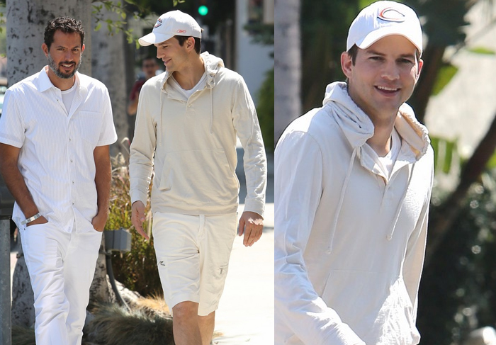 Ashton Kutcher vai ao funeral de mestre da Cabala