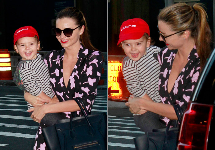 Filho de Miranda Kerr rouba a cena em passeio com a mãe