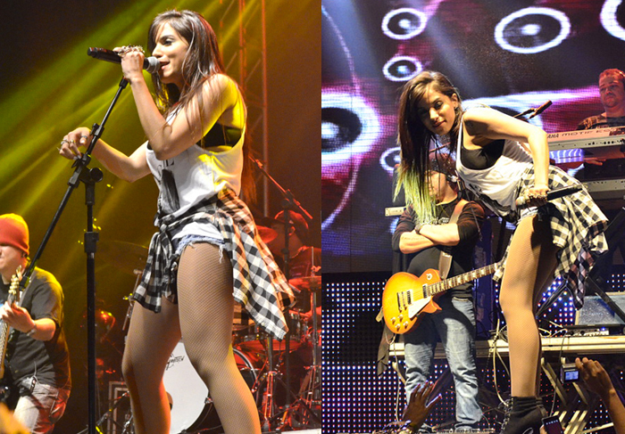 Anitta dança com fã e divide o palco com o Bonde das Maravilhas