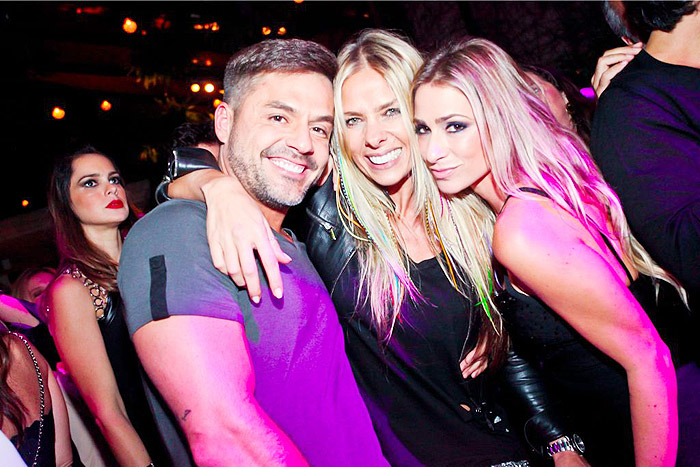 Danilo Faro, Adriane Galisteu e Tatiana Pilão