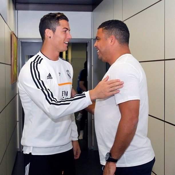  Ronaldo visita Centro de Treinamento do Real Madrid com Cristiano Ronaldo