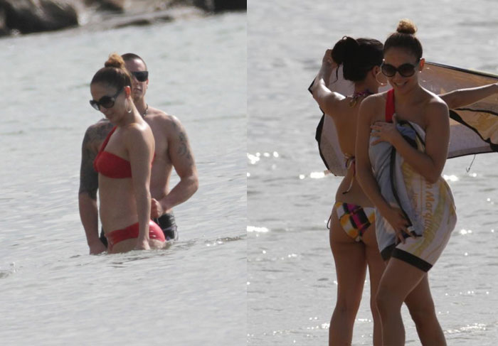 Look das famosas: Modelito praia de Jennifer Lopez 
