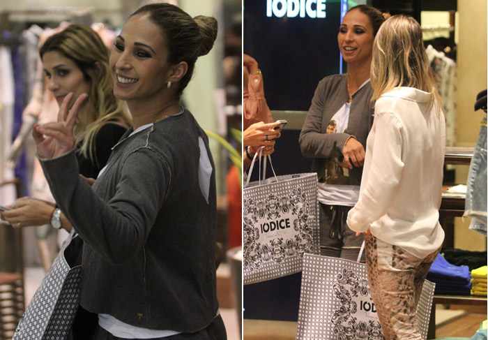 Valesca Popozuda ganha mimos em shopping do Rio de Janeiro