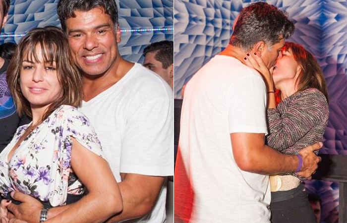 Mauricio Mattar aproveita noite carioca para beijar