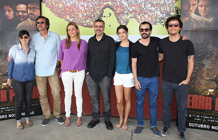 Wagner Moura e Sophie Charlotte participam de coletiva de longa no Rio