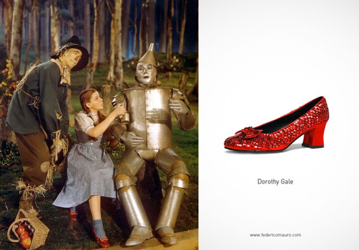 O sapatinho de Doroty é uma das lembranças mais doces do filme O Mágico de Oz