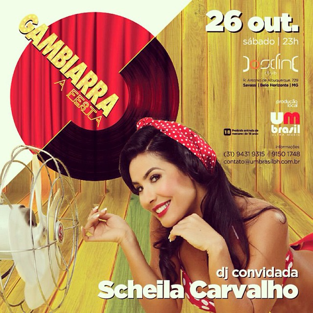 Scheila Carvalho vira DJ em balada