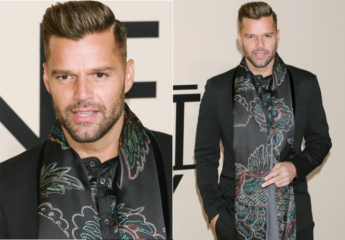 Com topetão, Ricky Martin esbanja estilo em festa da Giorgio Armani