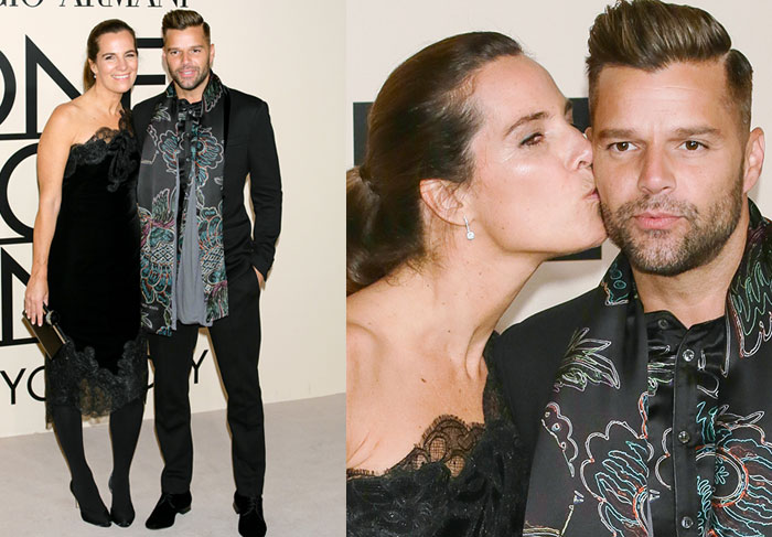 Topete sexy! Ricky Martin esbanja estilo em festa da Armani