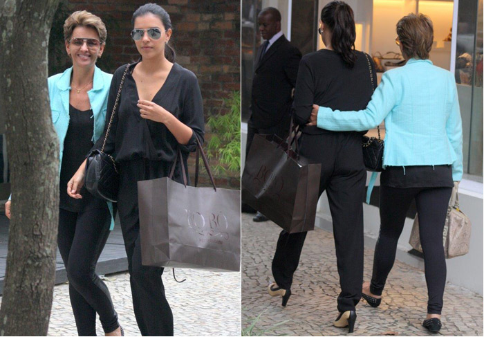  Mariana Rios faz compras com a mãe, Adriana, no Rio de Janeiro