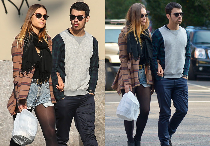  Após fim do Jonas Brothers, Joe passeia tranquilamente com a namorada