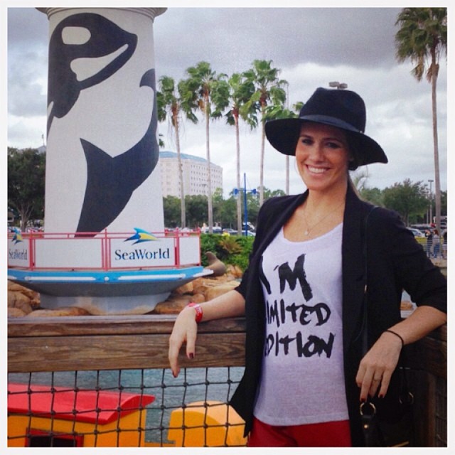 Fernanda Pontes curte parque aquático de Orlando