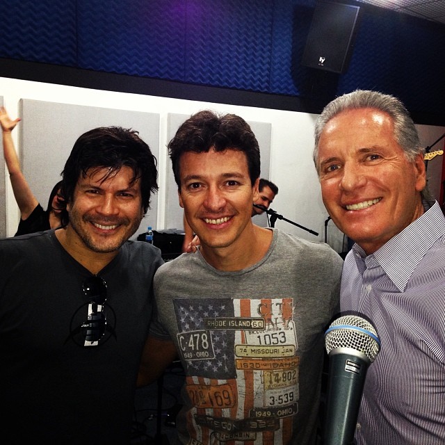 Roberto Justus, Rodrigo Faro e Paulo Ricardo ensaiam para programa do Instituto Ressoar