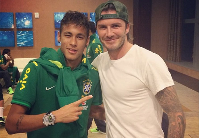 Neymar e David Beckham