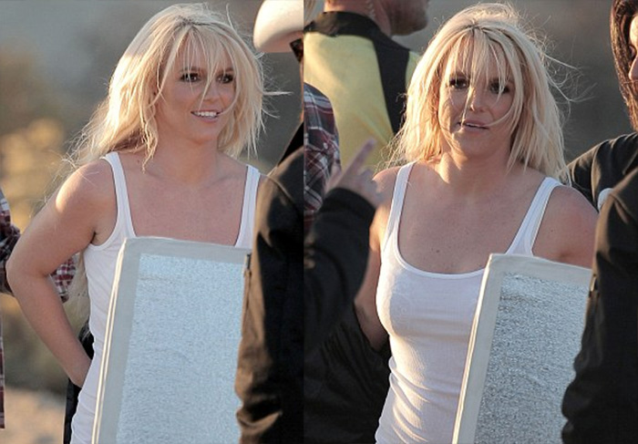 Britney Spears beija modelo bonitão em gravação