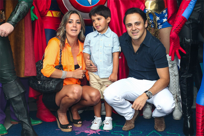 Felipe Massa comemora aniversário do filho