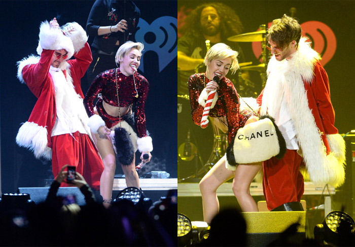 Miley Cyrus volta a sensualizar em coreografia ousada com Papai Noel