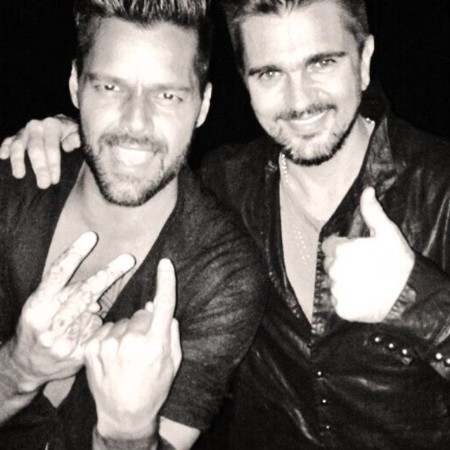 Ricky Martin e Juanes se encontram em Porto Rico para show especial