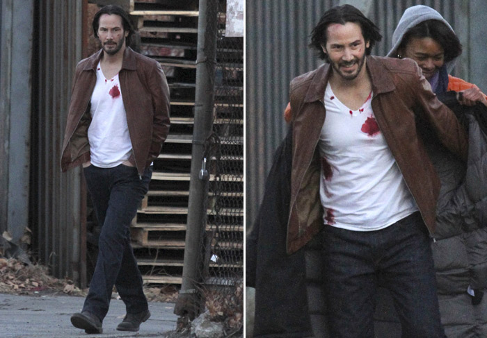  Keanu Reeves aparece todo ensanguentado