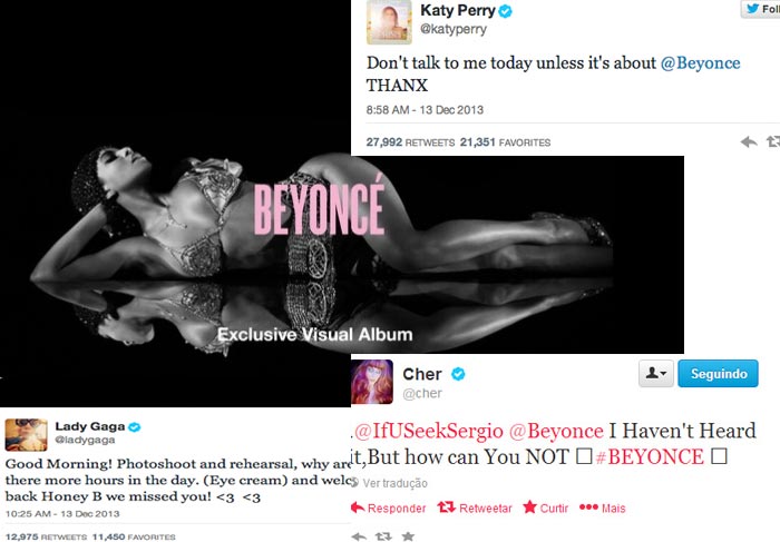No Twitter, famosos comentam e aprovam novo álbum de Beyoncé