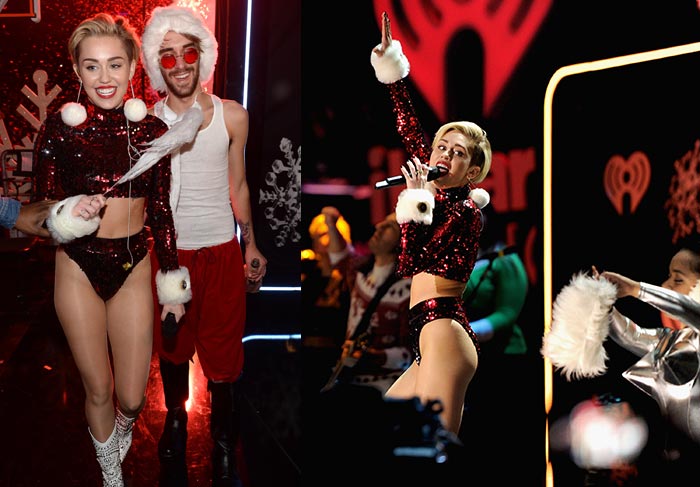 Nem o Papai Noel escapa da pegadinha de Miley Cyrus 