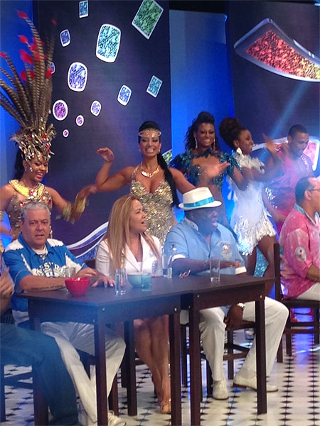 Cinthia Santos grava especial de Carnaval na Globo