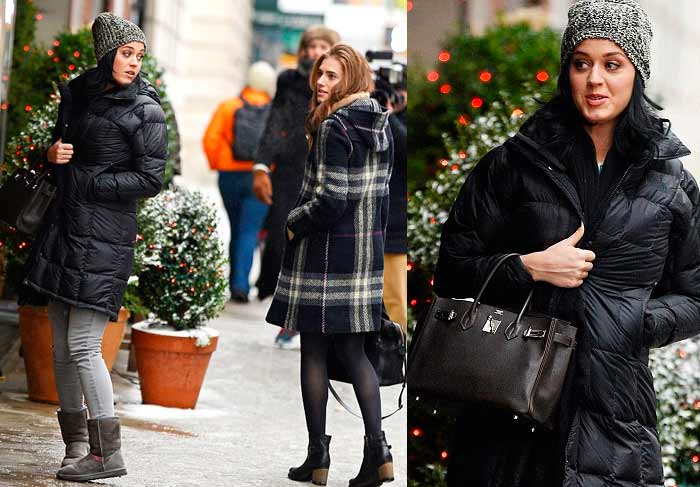 Katy Perry e Allison Williams tomam lanche juntas em NY