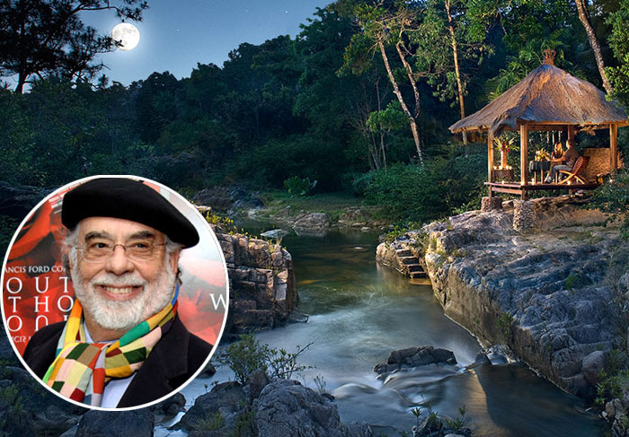 Francis Ford Coppola é dono de vários hotéis e resorts. Este é o Blancaneaux, em Belize.