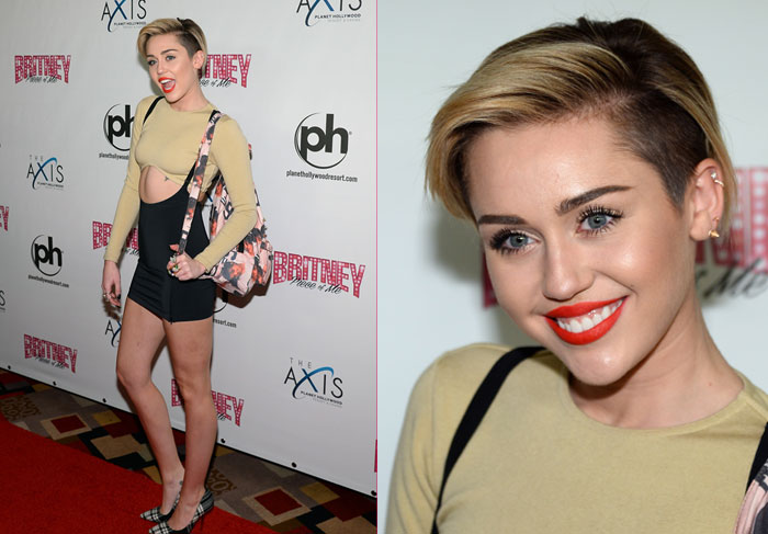 Miley e Katy Perry prestigiam estreia de Britney em Las Vegas