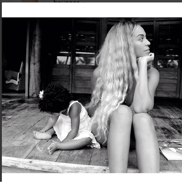 Beyoncé mostra momento de termura com a filha