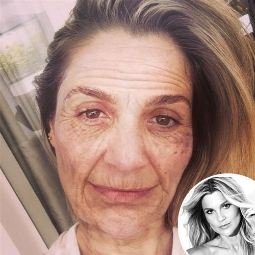 Uma linda senhora! Flávia Alessandra mostra como ela estará em 2054