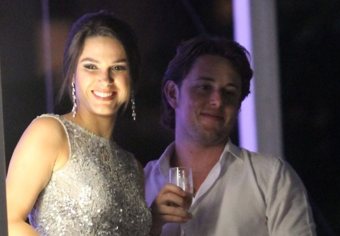 Fernanda Machado e o namorado Robert Riskin - Copacabana Palace