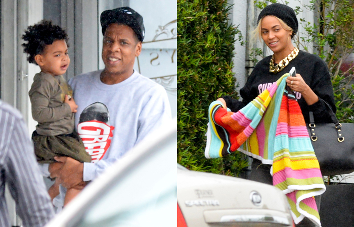 Beyoncé e Jay-Z levam a filha para passear por Miami
