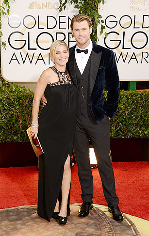 Chris Hemsworth e sua esposa, Elsa Pataki