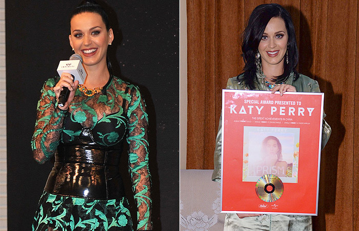 Katy Perry recebe prêmio pelo seu sucesso na China