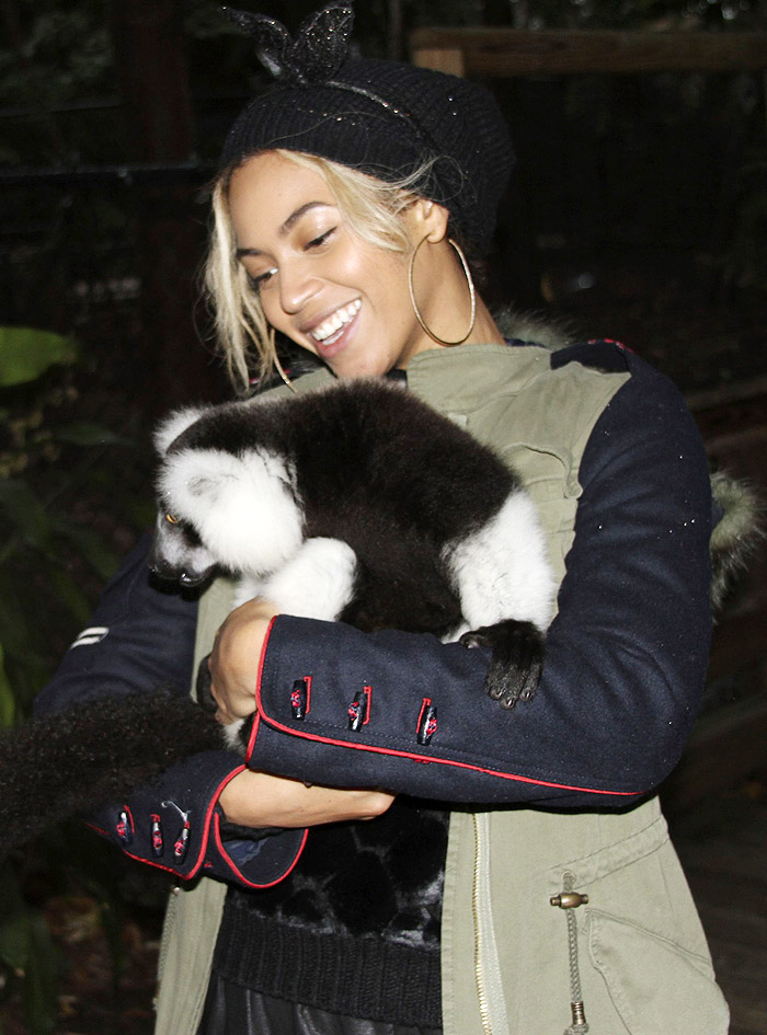 Beyoncé se encanta com animais exóticos no aniversário da filha