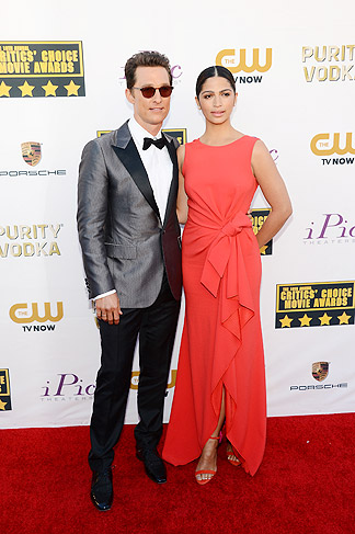 Critics Choice Awards 2013: Matthew McConaughey e Camila Alves