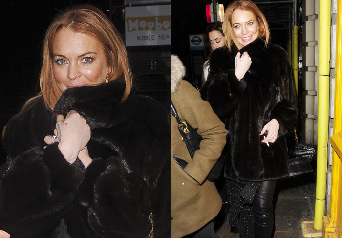 Lindsay Lohan vai a restaurante mexicano em Londres