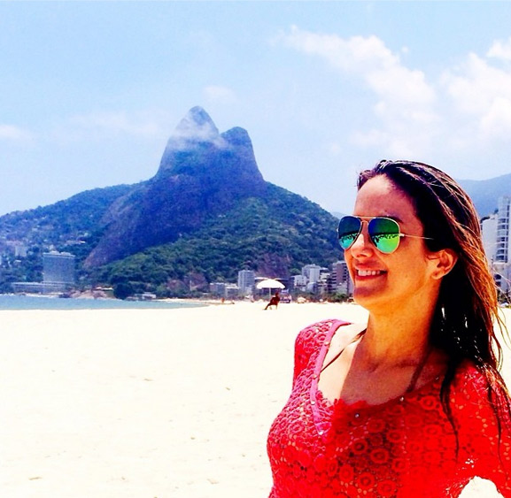 Ticiane Pinheiro se impressiona com as belezas do Rio de Janeiro