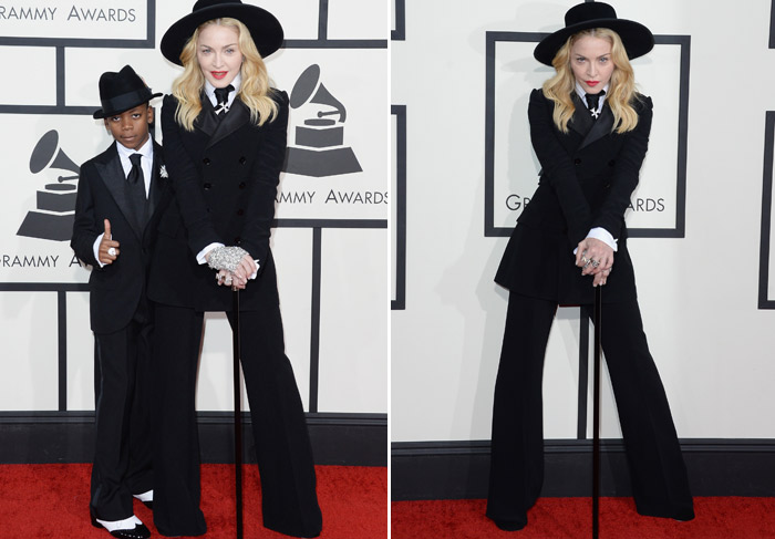 Filho escolhe look de Madonna para o Grammy Awards