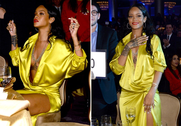 Rihanna ignora Rita Ora durante as festas do Grammy Awards