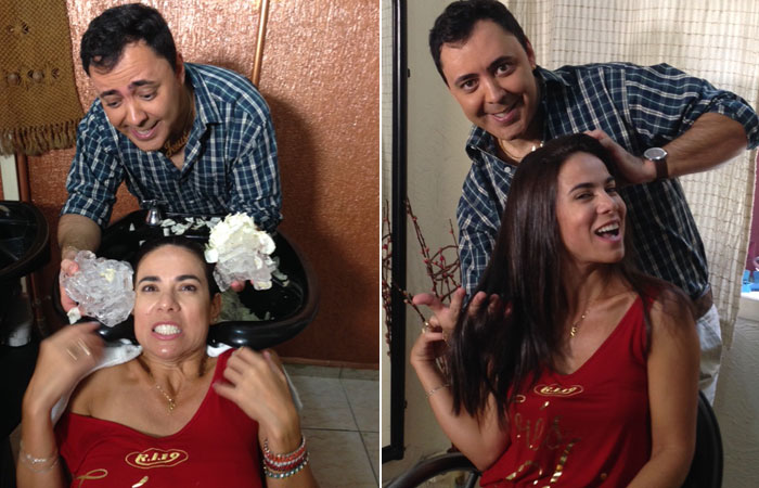  Adriana Ferrari faz tratamento especial com Julinho do Carmo